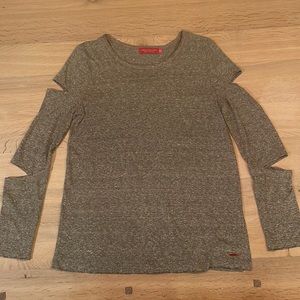 N:Philanthropy Long Sleeve Tee with arm cutouts.